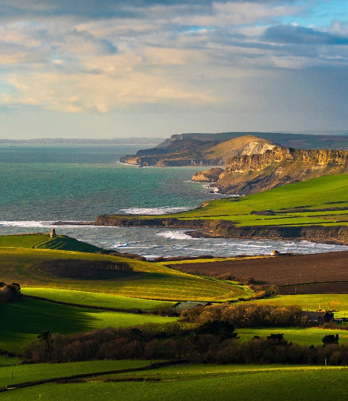 Landscape image of the British coast